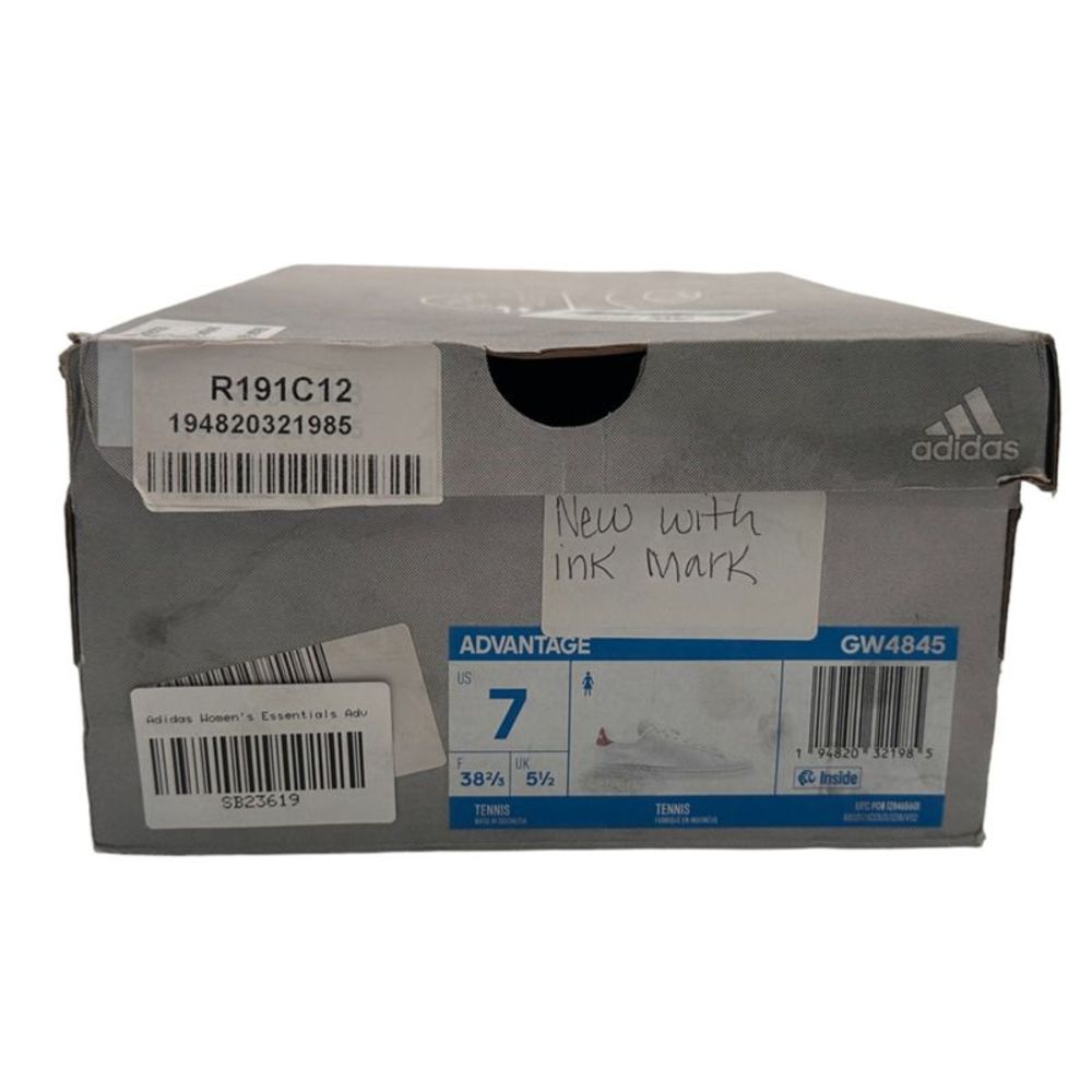 adidas Advantage Sneaker White/White/Copper Metallic US Women's Size 7 - Picture 8 of 8